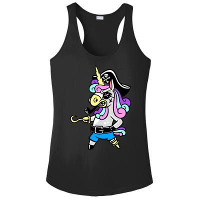 Pirate Magical Unicorn Ladies PosiCharge Competitor Racerback Tank