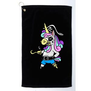 Pirate Magical Unicorn Platinum Collection Golf Towel