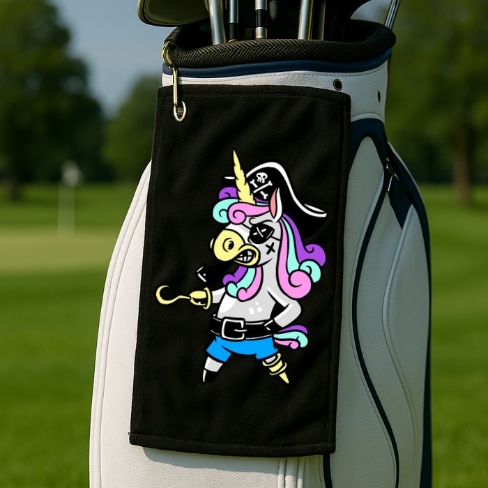Pirate Magical Unicorn Golf Towel
