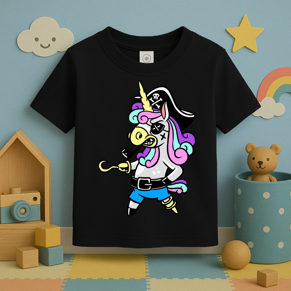 Pirate Magical Unicorn Toddler T-Shirt