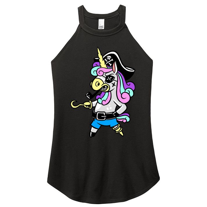 Pirate Magical Unicorn Women's Perfect Tri Rocker Tank
