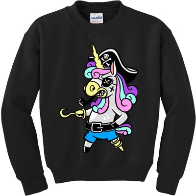 Pirate Magical Unicorn Kids Sweatshirt