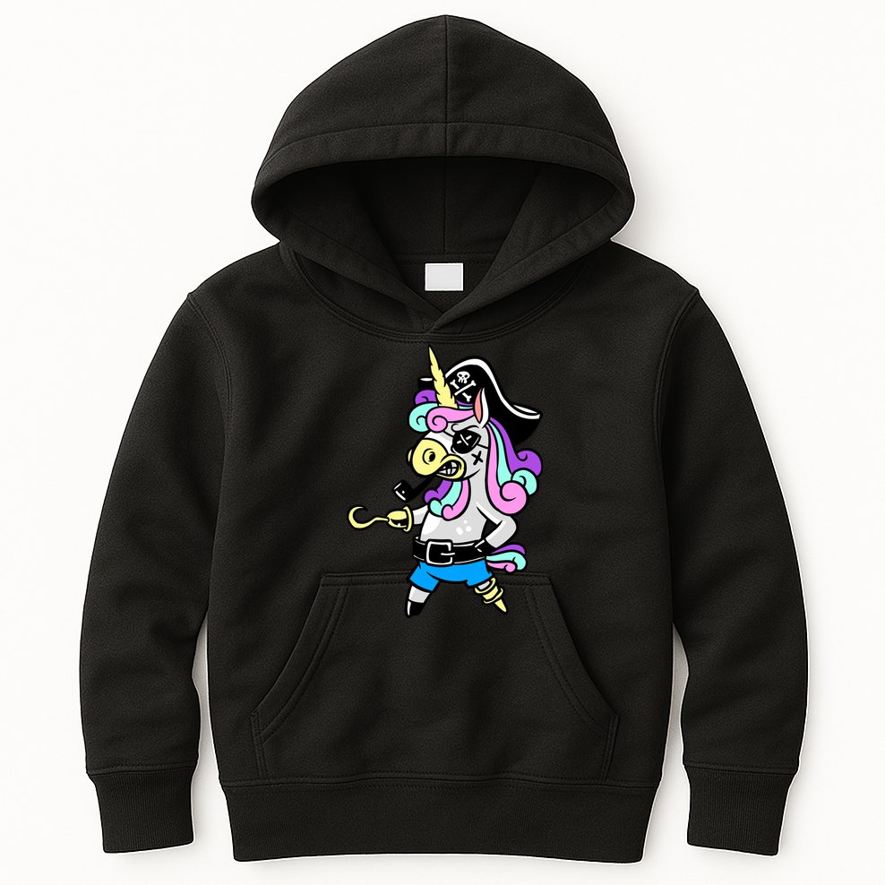 Pirate Magical Unicorn Kids Hoodie
