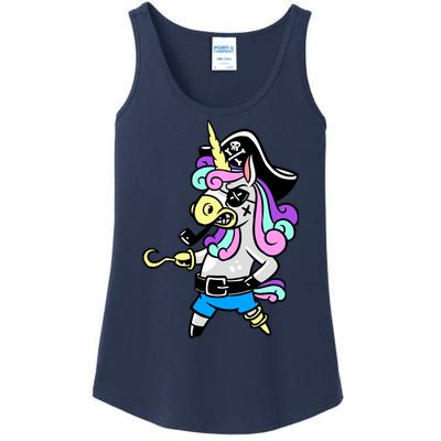 Pirate Magical Unicorn Ladies Essential Tank