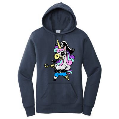 Pirate Magical Unicorn Women's Pullover Hoodie