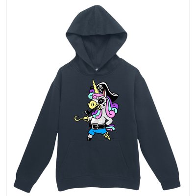 Pirate Magical Unicorn Urban Pullover Hoodie