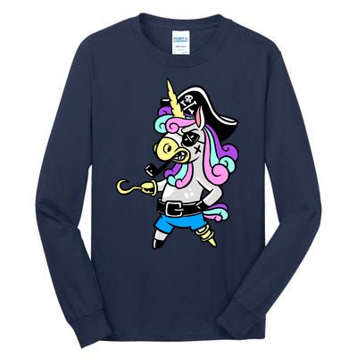 Pirate Magical Unicorn Tall Long Sleeve T-Shirt