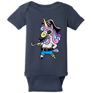 Pirate Magical Unicorn Baby Bodysuit