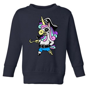 Pirate Magical Unicorn Toddler Sweatshirt