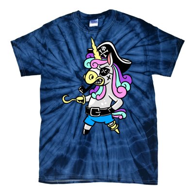 Pirate Magical Unicorn Tie-Dye T-Shirt