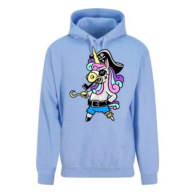 Pirate Magical Unicorn Unisex Surf Hoodie