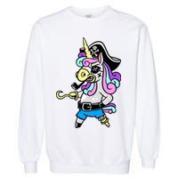 Pirate Magical Unicorn Garment-Dyed Sweatshirt