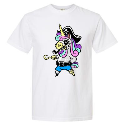 Pirate Magical Unicorn Garment-Dyed Heavyweight T-Shirt