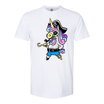 Pirate Magical Unicorn Softstyle CVC T-Shirt