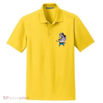 Pirate Magical Unicorn Dry Zone Grid Polo