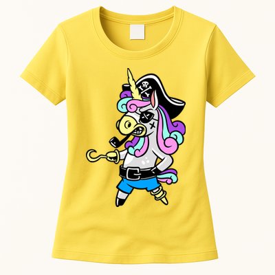 Pirate Magical Unicorn Womens T-Shirt