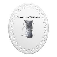 Paul Mescal Untie Your Tongue Ceramic Oval Ornament