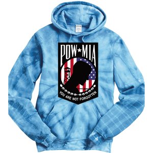 Pow Mia Usa Flag You Are Not Forgotten Tie Dye Hoodie