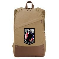 Pow Mia Usa Flag You Are Not Forgotten Cotton Canvas Backpack