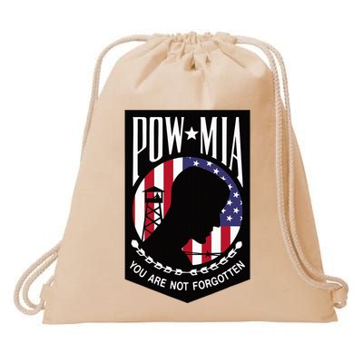 Pow Mia Usa Flag You Are Not Forgotten Drawstring Bag