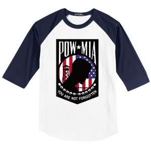 Pow Mia Usa Flag You Are Not Forgotten Baseball Sleeve Shirt