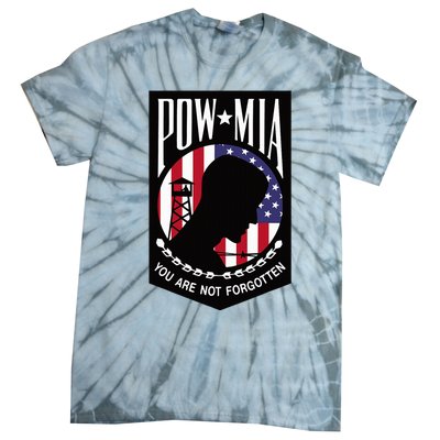 Pow Mia Usa Flag You Are Not Forgotten Tie-Dye T-Shirt