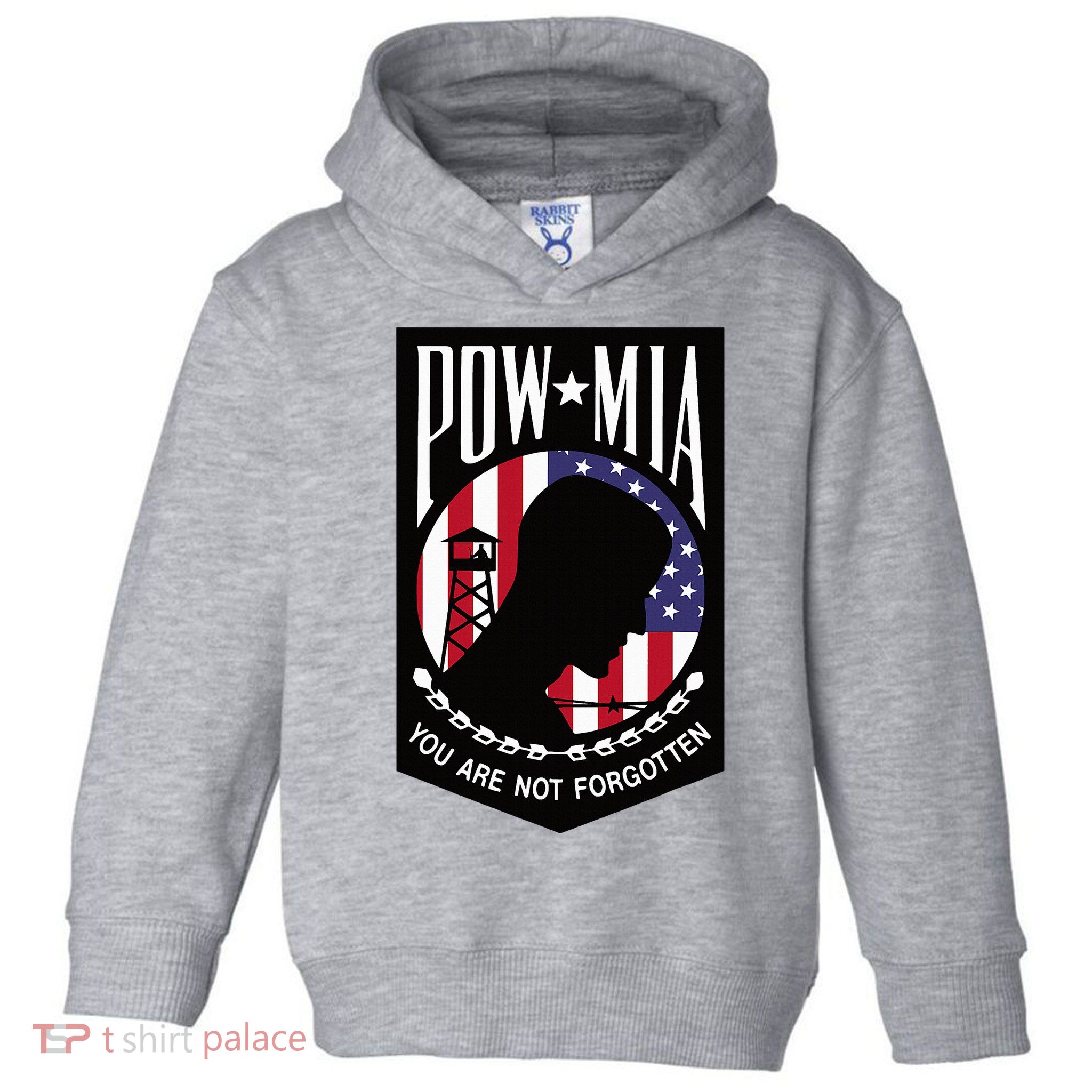 Pow Mia Usa Flag You Are Not Forgotten Toddler Hoodie