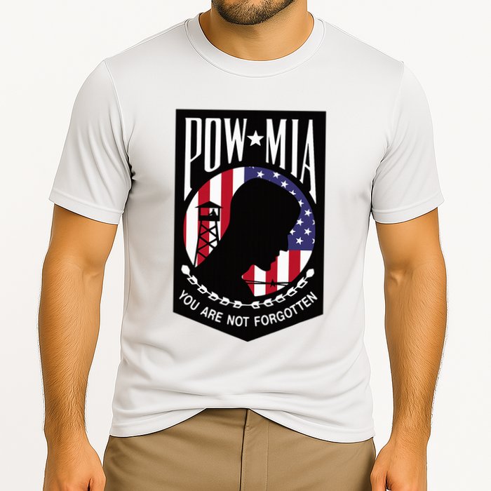Pow Mia Usa Flag You Are Not Forgotten Performance Shirt