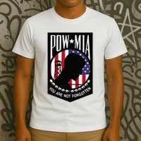 Pow Mia Usa Flag You Are Not Forgotten T-Shirt