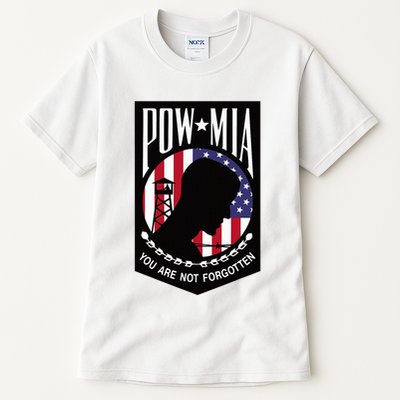 Pow Mia Usa Flag You Are Not Forgotten Tall T-Shirt
