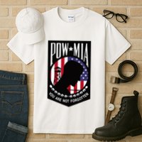 Pow Mia Usa Flag You Are Not Forgotten Tall T-Shirt