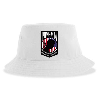 Pow Mia Usa Flag You Are Not Forgotten Sustainable Bucket Hat