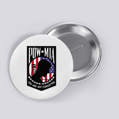 Pow Mia Usa Flag You Are Not Forgotten Button