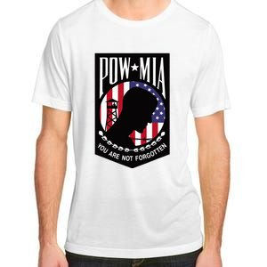 Pow Mia Usa Flag You Are Not Forgotten Adult ChromaSoft Performance T-Shirt