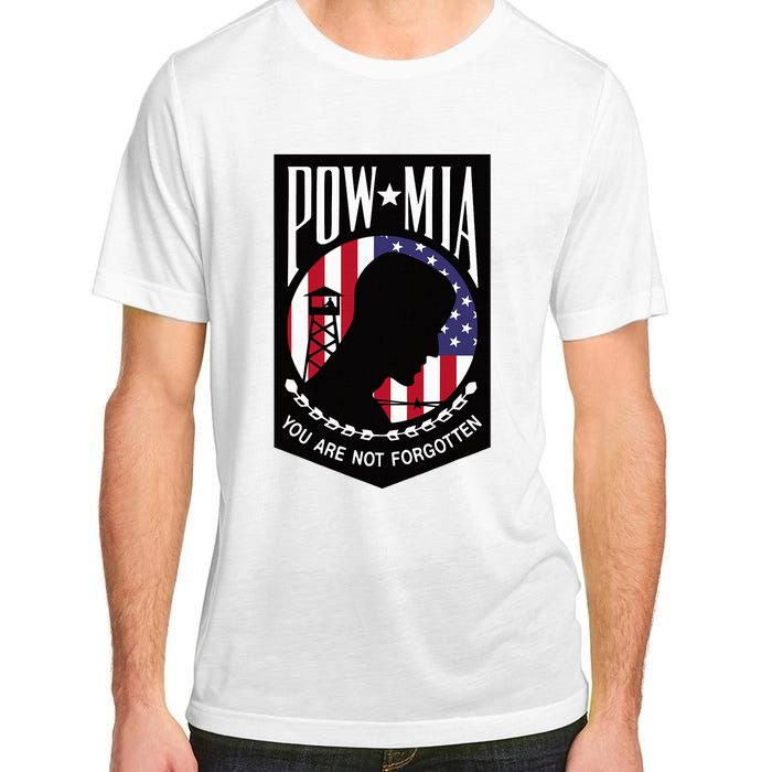 Pow Mia Usa Flag You Are Not Forgotten Adult ChromaSoft Performance T-Shirt