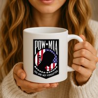 Pow Mia Usa Flag You Are Not Forgotten Mug