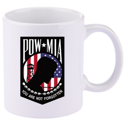 Pow Mia Usa Flag You Are Not Forgotten 11oz C Handle Ceramic Mug