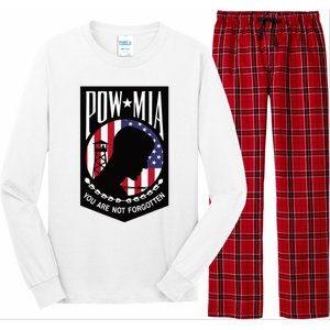 Pow Mia Usa Flag You Are Not Forgotten Long Sleeve Pajama Set