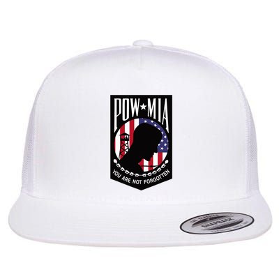 Pow Mia Usa Flag You Are Not Forgotten Flatbill Hat