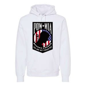 Pow Mia Usa Flag You Are Not Forgotten Premium Hoodie