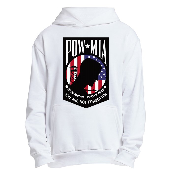 Pow Mia Usa Flag You Are Not Forgotten Urban Pullover Hoodie