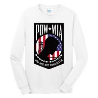 Pow Mia Usa Flag You Are Not Forgotten Tall Long Sleeve T-Shirt