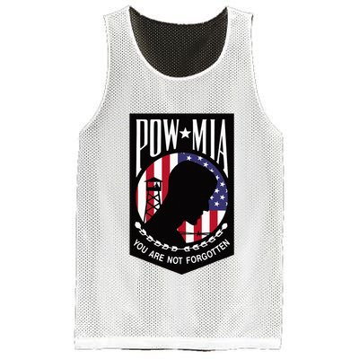 Pow Mia Usa Flag You Are Not Forgotten Mesh Reversible Basketball Jersey Tank