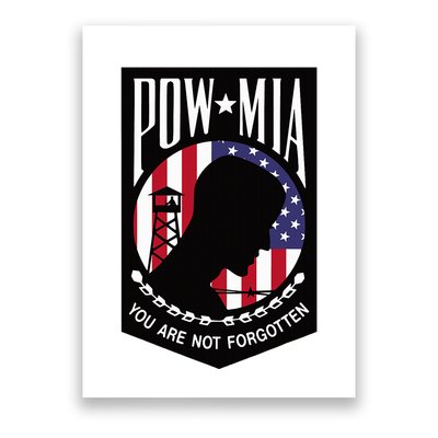 Pow Mia Usa Flag You Are Not Forgotten Poster