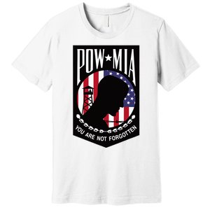 Pow Mia Usa Flag You Are Not Forgotten Premium T-Shirt