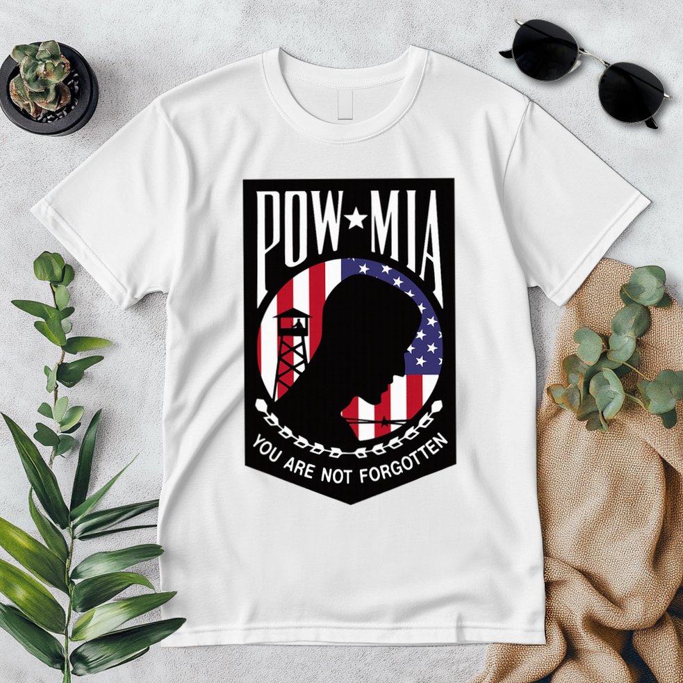 Pow Mia Usa Flag You Are Not Forgotten Premium T-Shirt
