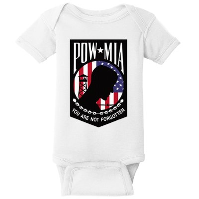 Pow Mia Usa Flag You Are Not Forgotten Baby Bodysuit