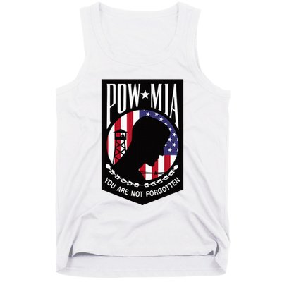 Pow Mia Usa Flag You Are Not Forgotten Tank Top