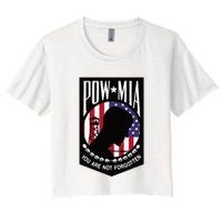 Pow Mia Usa Flag You Are Not Forgotten Crop Top