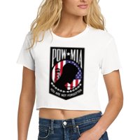 Pow Mia Usa Flag You Are Not Forgotten Crop Top